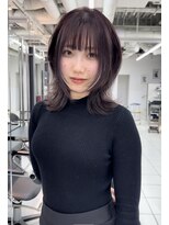 トニーアンドガイ 青山店(TONI & GUY) ミディアムレイヤー　くびれレイヤー　クビレ　外ハネレイヤー