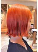 Moana[東崎]#切りっぱなしボブ#Orange 