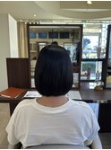 毎日のアイロンいらず自然にまとまる艶髪ボブ