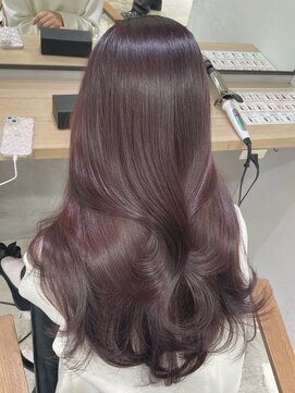 エヌアイ オモテサンドウ(ni omotesando) ☆うるつやラベンダーピンクカラー 韓国ヘア ダブルカラー☆