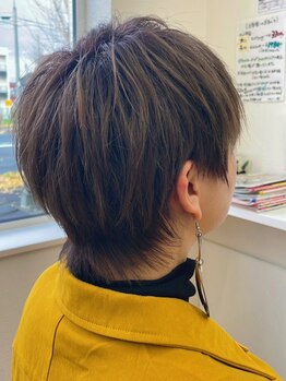 アプルーヴ APPROVEの写真/【シャンプー&カット¥3850】顔周りにもこだわる◎伸びた後も考えたカットで、まとまるショートヘアを実現!