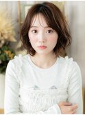 小顔ボブパーマ外ハネカールミディアムウルフa浦和20代30代40代