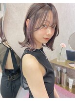 ロンドルピナス 小倉(Lond Lupinus) イメチェン外ハネボブワイドバングホワイトブロンド韓国/小倉
