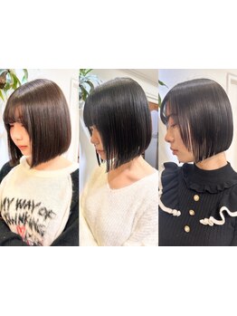 《艶髪×タッセルボブ》10代～40代のツヤ髪を求めるお客様に好評!![大宮/大宮駅/ボブカット/前髪カット]