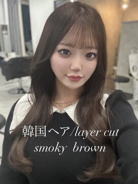 マーシュ 梅田(marshu) 吉岡Style/ワンホンヘア/layer cut/smoky brown