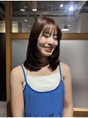 【岩本】韓国レイヤースタイル　　ミディアムヘア