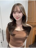 ミニウルフレイヤーカット顔周りカット前髪カット韓国ロング原宿