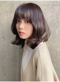 30代40代50代オリーブベージュウェーブミディアム銀座