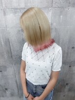 リティアンドビューティースタジオモッズシブヤ(LITTY&beauty studio M.O.D shibuya)&nbsp;ミルクティーブロンド　エンドカラーピンク