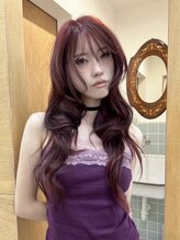 キブンスタンド(KIBUN stand) 赤髪/ボルドー/ハッシュカット/レイヤーカット