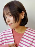 ボブ レイヤー 顔周り ボブカット 前髪 似合わせヘア 小顔ヘア