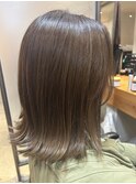 外はねアッシュブラウン
