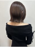 【LASIA大分/牧駅徒歩5分】切りっぱなしボブ/透明感グレージュ