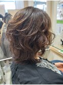 ウルフカットパーマスタイル