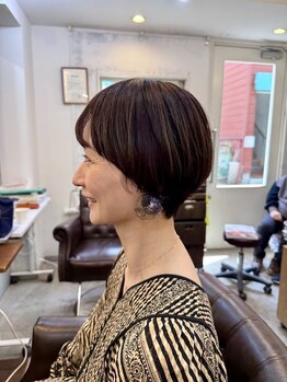 ロア ヘアーアンドビューティー(LOA hair&beauty)の写真/家でも楽にスタイリング*伸びても扱いやすい再現性の高いカット技術で、サロン帰りの質感が続く♪