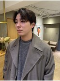 ベリーショート/ダークアッシュ/ニュアンスパーマ/韓国マッシュ