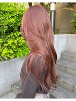 シンティアバイアルティナ 渋谷店(Cyntia by artina) ピンクミルクティーベージュ/セミロングレイヤー