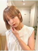ぱつっとボブ