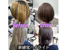 プログレス つくば店(PROGRESS by ヂェムクローバーヘアー)の雰囲気（少ないブリーチで、従来とは違う入れ方により圧倒的低ダメージ）