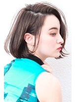 モニカ 西宮北口(Monica)&nbsp;大人かわいい伸ばしかけグレージュナチュラルボブ