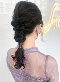 【Saori】結婚式お呼ばれヘア♪ナチュラル編みおろし