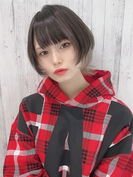 リアイス(Re:ICE) ミニウルフ/くすみブルー/流れるレイヤー/インナーハイライト