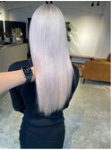 パールホワイトラベンダー_艶ロングヘア_