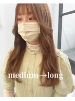 ヘアー アイス 御器所本店(HAIR ICI)&nbsp;ナチュラルベージュエクステ