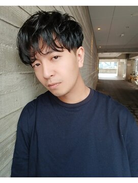 パープル(purple) メンズパーマ