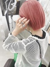 「高彩度カラー」×「チェリーレッド」[インナーカラー/ハイライト/ダブルカラー/イヤリングカラー/韓国]