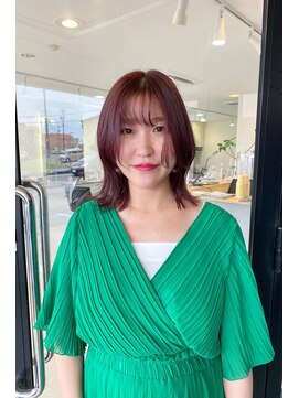 エンリッチヘア(enrich hair) ボブレイヤー　ピンクブラウン