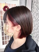 グリー ヘアープロデュース(Gree hair produce) 【Gree金子】ショートボブ/インナーカラー/レッド/赤系