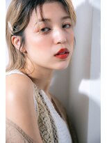 マイ ヘア デザイン 岡崎(MY hair design)&nbsp;前髪/マチルダボブ/ピンクベージュ/インナーグレージュ/岡崎