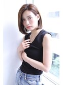 【LiL'西宮】ワンレン_大人ボブ_センターパート耳かけ★