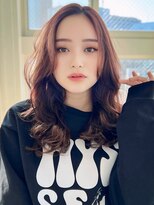 ナイロン 新潟店(NYLON.)&nbsp;★くびれレイヤーセミディカールピンクシアーカラー