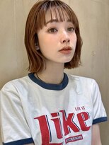 ミンクス渋谷スマートサロン(MINX shibuya smart salon)&nbsp;シアーカラー ショート 姫カット ダークアッシュ 魅力倍増カール