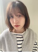 ふわっとレイヤーボブ♪ ぷつっとボブ シースルーバング