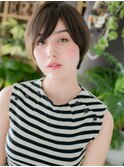 オリーブグレージュ大人ボブ束感ショートh3志木30代40代50代