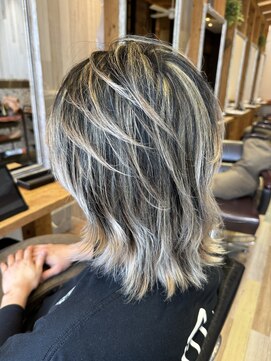 ラグーン(LAGOON) メンズ/ウルフ/バレイヤージュ/ブリーチカラー