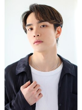 ヘアサロン ガリカ 表参道(hair salon Gallica) <磯貝愛弥>七三アップバングの色気のある毛流れメンズショート