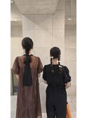 あみおろし、ツインおさげ