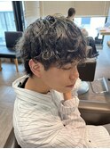 STYLE藤沢メンズマッシュ黒髪刈り上げなしシャドウパーマ