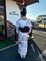 ヘアー リードレス(hair Re:dress)&nbsp;ボリュームアップヘア 着物 和装 祭り 着物