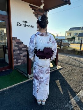 ヘアー リードレス(hair Re:dress) ボリュームアップヘア 着物 和装 祭り 着物