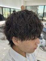 波巻きパーマ