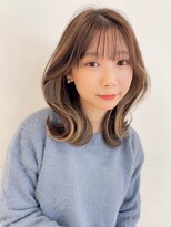 クレビアテン(CreBiA ten_) くびれミディ/ブラウンベージュ/ブリーチなしダブルカラー