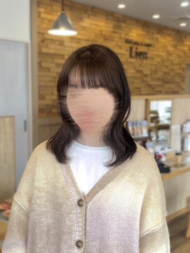 リアン(Lien) くたっとミディアムレイヤー[髪質改善/縮毛矯正]