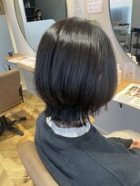 セン バイ エント(sen by emt) 暗髪ツヤショート×レイヤーカット