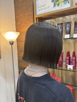 プランタンアヴェダ(printemps AVEDA)&nbsp;切りっぱなしボブ×グレージュ