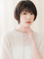 カバーヘア イヴ 戸頭店(COVER HAIR EVE)&nbsp;顔周りレイヤーカット黒髪小顔マッシュショートZ戸頭30代40代